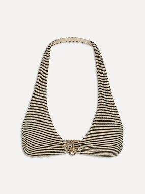 Bella Hadid x Frankies Beau Striped Rib Bikini Top | Lasso | Small | NWT